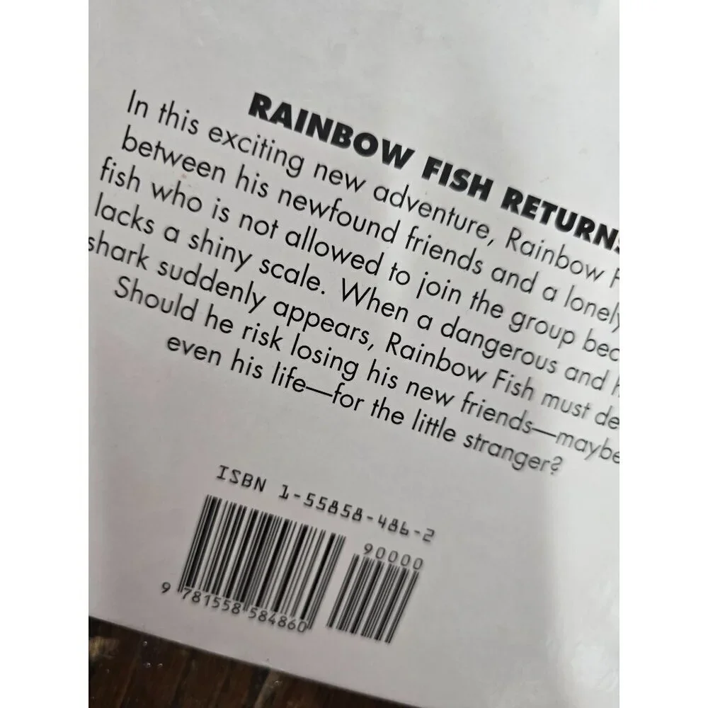 Vintage Rainbow Fish to the Rescue! By Marcus Pfister Children's Picture Book